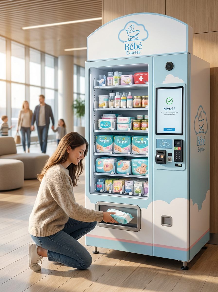Parent satisfait utilisant Bébé Express